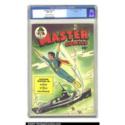 Master Comics #55 Rockford pedigree (Fawcett, 1944) CGC NM+ 9.6 Cream to off-white pages. Captain...
