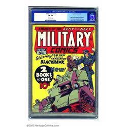 Military Comics #1 (Quality, 1941) CGC FN 6.0 Off-white pages. This is one of the biggies from th...