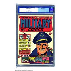 Military Comics #7 Pennsylvania pedigree (Quality, 1942) CGC FN- 5.5 White pages. Chuck Cuidera w...