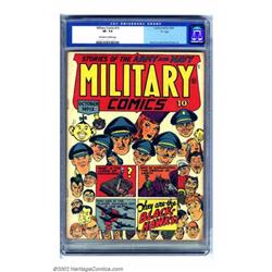Military Comics #12  D  pedigree (Quality, 1942) CGC VF- 7.5 Off-white to white pages. Blackhawk...