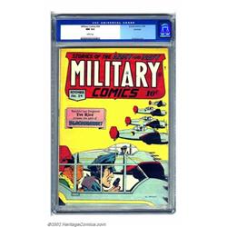 Military Comics #34 Rockford pedigree (Quality, 1944) CGC NM 9.4 White pages. Al Bryant serves up...
