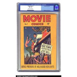 Movie Comics #1 (Fiction House, 1946) CGC NM- 9.2 Off-white to white pages. With a thrill-packed...