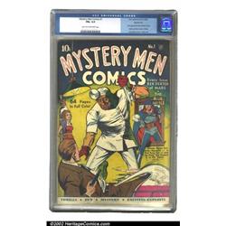 Mystery Men Comics #1 Windy City pedigree (Fox, 1939) CGC FN+ 6.5 Light tan to off-white pages. B...