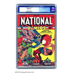 National Comics #13 Larson pedigree (Quality, 1941) CGC FN/VF 7.0 Off-white to white pages. Lou F...