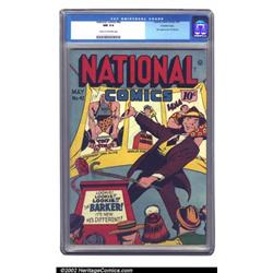 National Comics #42 Crowley pedigree (Quality, 1944) CGC NM 9.4 Cream to off-white pages. This is...