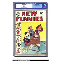 New Funnies #67 Mile High pedigree (Dell, 1942) CGC NM+ 9.6 White pages. One of comics' earliest...