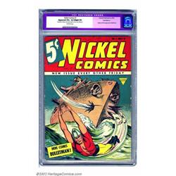 Nickel Comics #1 Recil Macon pedigree (Fawcett, 1940) CGC Apparent VG+ 4.5 Slight (P) Off-white p...