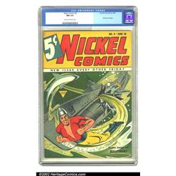 Nickel Comics #4 (Fawcett, 1940) CGC NM 9.4 Cream to off-white pages. In producing this series, F...