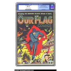 Our Flag Comics #1 Mile High pedigree (Ace, 1941) CGC NM 9.4 Off-white to white pages. Introducin...