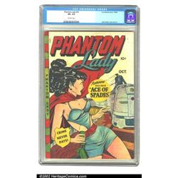 Phantom Lady #22 (Fox, 1949) CGC VF+ 8.5 Off-white pages. The lovely Phantom Lady image by Matt B...