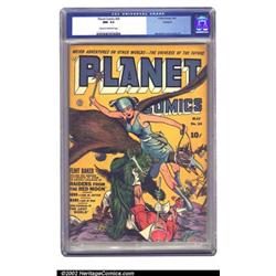 Planet Comics #24 Rockford pedigree (Fiction House, 1943) CGC NM- 9.2 Cream to off-white pages. T...