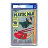Image 1 : Plastic Man #4 (Quality, 1946) CGC VF- 7.5 Off-white pages. Plas comes to the rescue of the ever...
