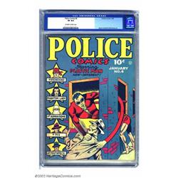 Police Comics #6 (Quality, 1942) CGC VF 8.0 Off-white to white pages. It's hard to resist the app...