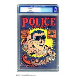 Police Comics #20 (Quality, 1943) CGC VG/FN 5.0 Cream pages. Dynamic cover is by Jack Cole, and i...