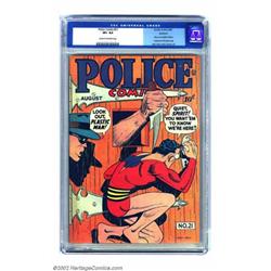 Police Comics #21 Rockford pedigree (Quality, 1943) CGC VF+ 8.5 Cream to off-white pages. Plastic...