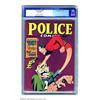 Image 1 : Police Comics #24 (Quality, 1943) CGC VF 8.0 Cream to off-white pages. A rare plum background, de...