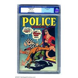 Police Comics #29 Rockford pedigree (Quality, 1944) CGC NM- 9.2 Cream to off-white pages. Jack Co...