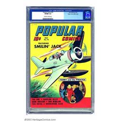 Popular Comics #75 Mile High pedigree (Dell, 1942) CGC VF/NM 9.0 Off-white to white pages. This M...