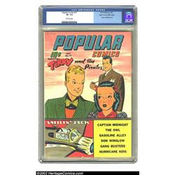 Popular Comics #77 Mile High pedigree (Dell, 1942) CGC VF- 7.5 Off-white pages. Terry and the Pir...