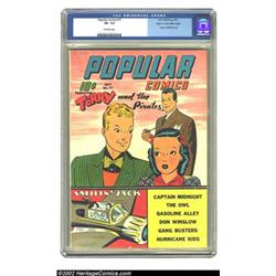 Popular Comics #77 Mile High pedigree (Dell, 1942) CGC VF- 7.5 Off-white pages. Terry and the Pir...