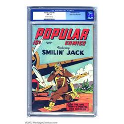 Popular Comics #82 Mile High pedigree (Dell, 1942) CGC NM 9.4 Off-white to white pages. Smilin' J...