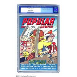 Popular Comics #85 Mile High pedigree (Dell, 1943) CGC VF+ 8.5 Off-white to white pages. Gremlins...