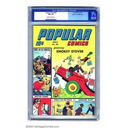 Popular Comics #89 Mile High pedigree (Dell, 1943) CGC NM- 9.2 Off-white to white pages. This iss...