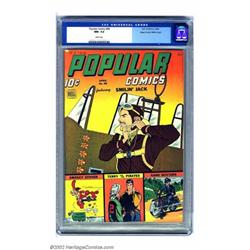 Popular Comics #98 Mile High pedigree (Dell, 1944) CGC NM- 9.2 White pages. Sunburst oranges and...