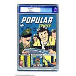 Popular Comics #100 Mile High pedigree (Dell, 1944) CGC VF/NM 9.0 White pages. Apparently all tha...