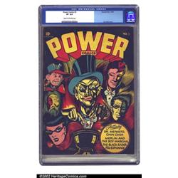 Power Comics #3 (Holyoke Publications, 1944) CGC VF 8.0 Cream to off-white pages. "Classic L. B....