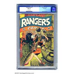 Rangers Comics #16 Pennsylvania pedigree (Fiction House, 1944) CGC NM 9.4 Off-white pages. There'...