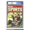 Image 1 : Real Sports Comics #1 Mile High pedigree (Hillman Publications, 1948) CGC VF/NM 9.0 Off-white to...
