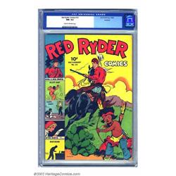 Red Ryder Comics #14 Rockford pedigree (Dell, 1943) CGC NM- 9.2 Cream to off-white pages. Here is...