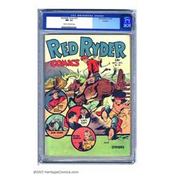 Red Ryder Comics #15 Rockford pedigree (Dell, 1943) CGC NM- 9.2 Cream to off-white pages. This Fr...