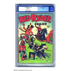 Red Ryder Comics #18 Rockford pedigree (Dell, 1944) CGC NM 9.4 Cream to off-white pages. Captain...
