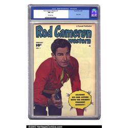 Rod Cameron Western #1 (Fawcett, 1950) CGC NM- 9.2 Off-white pages. This is the highest-graded CG...