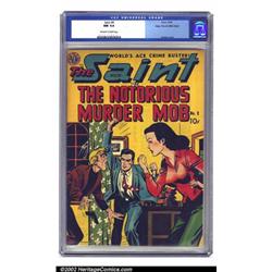 Saint #9 Mile High pedigree (Avon, 1950) CGC NM 9.4 Off-white to white pages. This beautiful Sain...