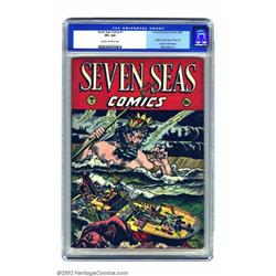 Seven Seas Comics #1 (Universal Phoenix Feature, 1946) CGC VF+ 8.5 Cream to off-white pages. This...