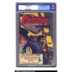 Shadow Comics Vol. 4, #9 "D" pedigree (Street & Smith, 1944) CGC NM 9.4 Cream to off-white pages....