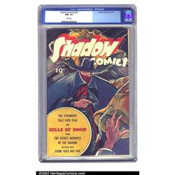 Shadow Comics Vol. 5, #2 (Street & Smith, 1945) CGC NM- 9.2 White pages. Typically striking, mood...