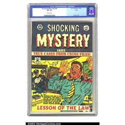 Shocking Mystery Cases #60 Circle 8 pedigree (Star Publications, 1954) CGC VF+ 8.5 Off-white page...