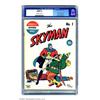 Image 1 : Skyman #1 (Columbia, 1941) CGC VF/NM 9.0 Off-white to white pages. This inaugural issue features...
