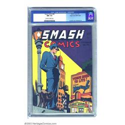 Smash Comics #46 Mile High pedigree (Quality, 1943) CGC NM+ 9.6 Off-white to white pages. This ti...