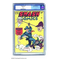 Smash Comics #55 Mile High pedigree (Quality, 1944) CGC NM- 9.2 White pages. Here's another glist...