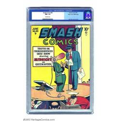 Smash Comics #83 Mile High pedigree (Quality, 1949) CGC NM+ 9.6 Off-white pages. This signature J...