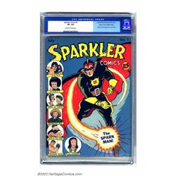 Sparkler Comics #1 Mile High pedigree (United Features Syndicate, 1940) CGC VF+ 8.5 Off-white to...