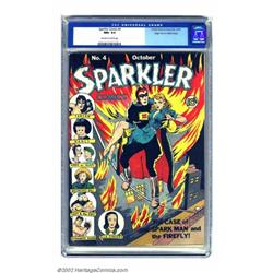Sparkler Comics #4 Mile High pedigree (United Features Syndicate, 1941) CGC NM+ 9.6 Off-white to...