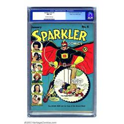 Sparkler Comics #6 Mile High pedigree (United Features Syndicate, 1942) CGC NM 9.4 Off-white to w...