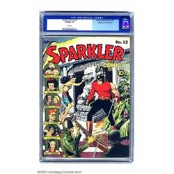 Sparkler Comics #12 Mile High pedigree (United Features Syndicate, 1942) CGC VF/NM 9.0 White page...