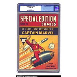 Special Edition Comics #1 (Fawcett, 1940) CGC VF/NM 9.0 Off-white pages. This important Fawcett k...